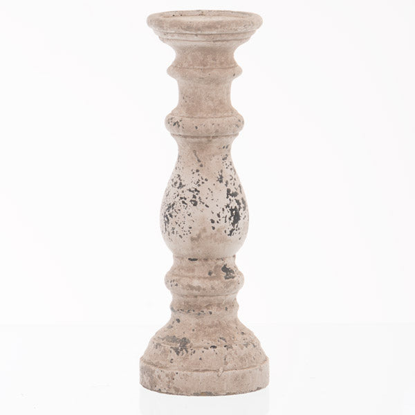 Stone Ceramic Column Candle Holder