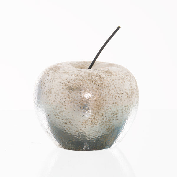 Large Silver Apple Ornament