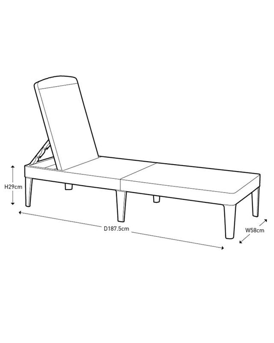 Keter Jaipur Twin Loungers With Ice Cube Box