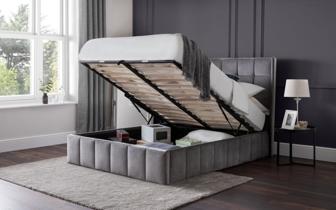Julian Bowen Gatsby Storage Ottoman Bed - Available In 2 Sizes