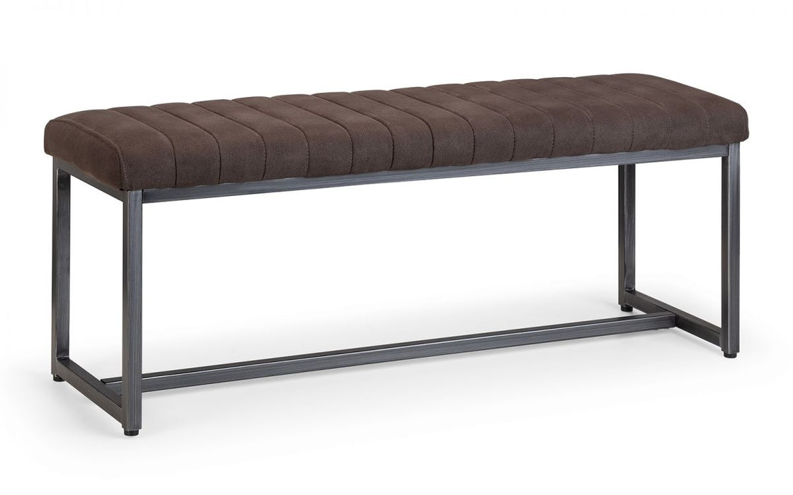 Julian Bowen Brooklyn Upholstered Dining Bench - Available In 2 Colours