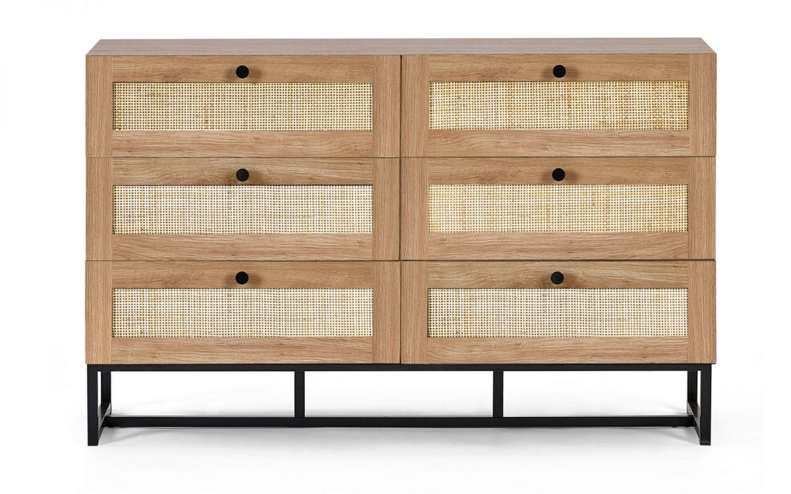 Julian Bowen Padstow 6 Drawer Chest - Available In 2 Colours