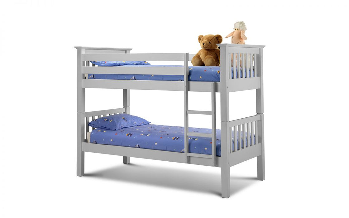 Julian Bowen Barcelona Bunk Bed - Available In 3 Colours