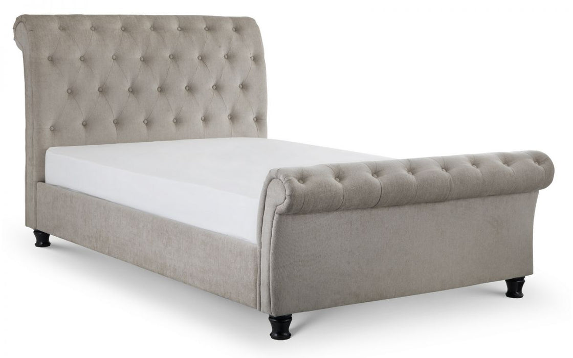 Julian Bowen Ravello Deep Button Scroll Bed - Available In 2 Sizes