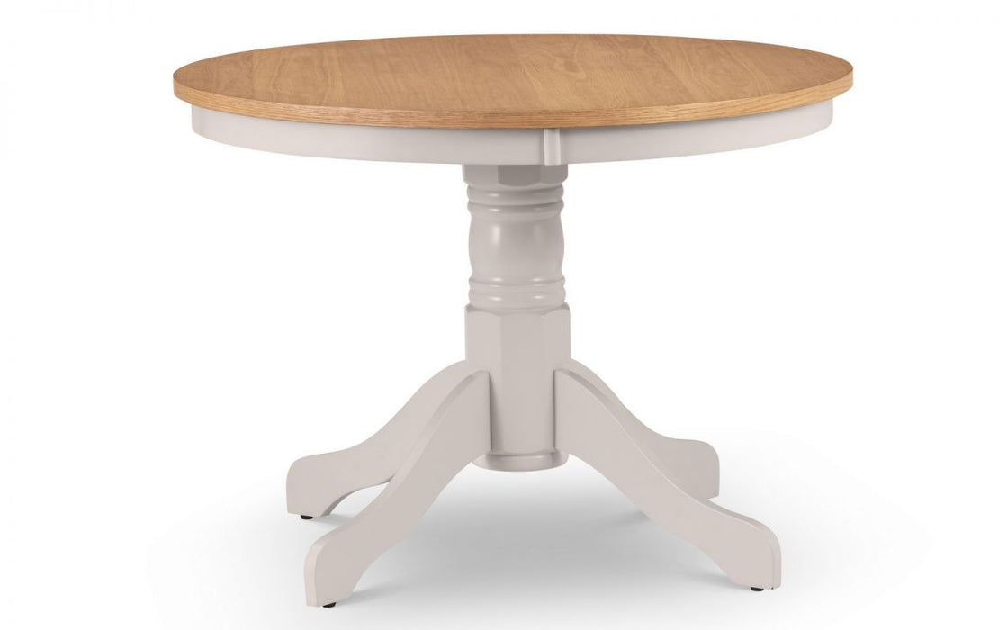 Julian Bowen Davenport Round Pedestal Table - Available In 2 Colours