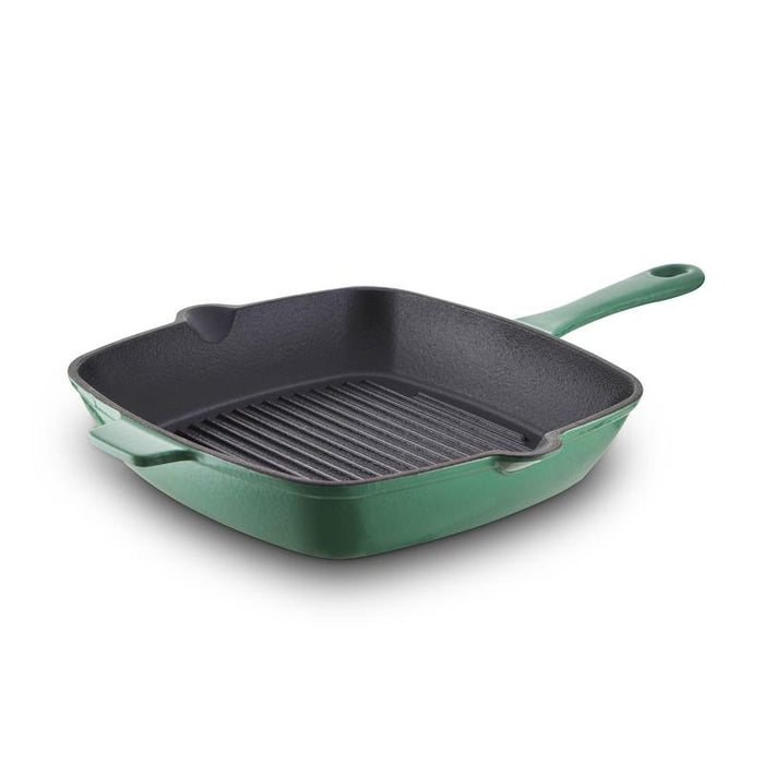 Barbary & Oak Foundry 26cm Cast Iron Grill Pan - Available In 4 Colours
