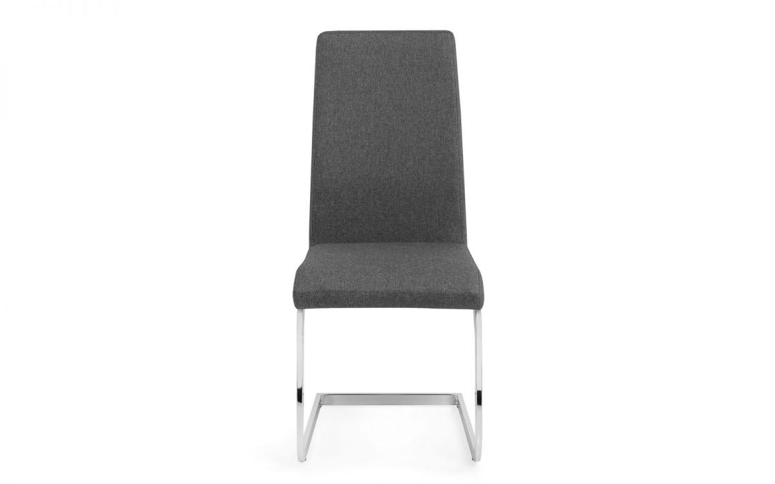 Julian Bowen Roma Fabric Cantilever Dining Chair