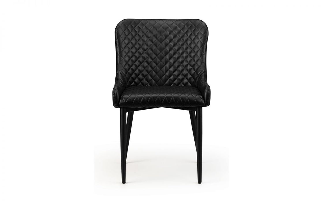 Julian Bowen Luxe Faux Leather Dining Chair - Available In 2 Colours