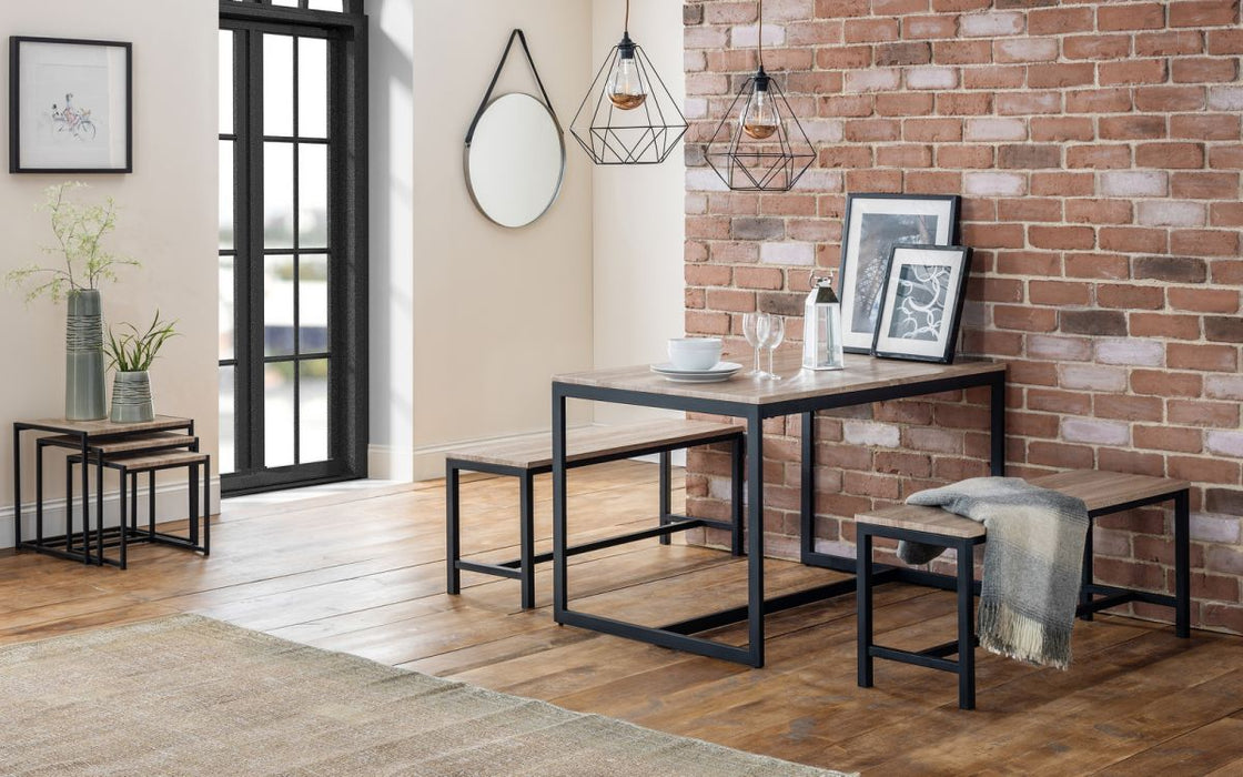 Julian Bowen Tribeca Dining Table - Available In 2 Colours