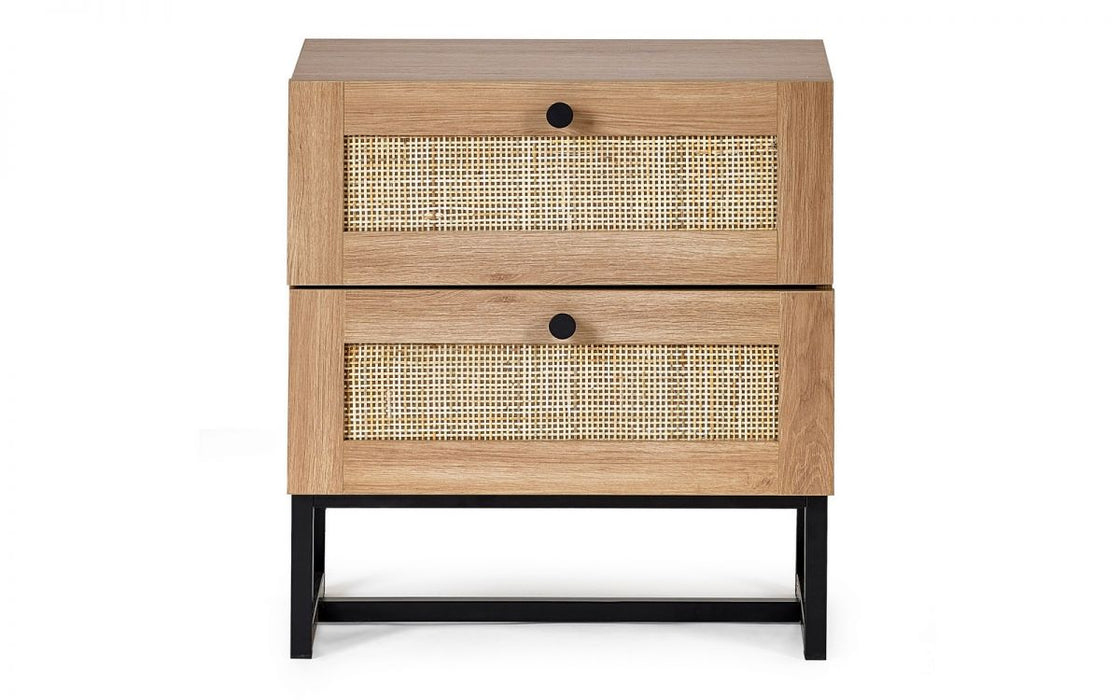 Julian Bowen Padstow 2 Drawer Bedside - Available In 2 Colours