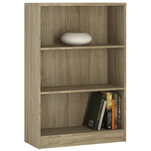 4 You Medium Wide Bookcase - Available In 2 Colours