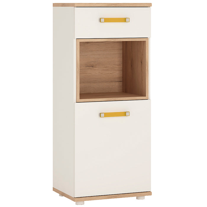 4KIDS 1 Door 1 Drawer Narrow Cabinet - Available In 4 Colours