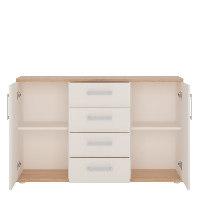 4KIDS 2 Door 4 Drawer Sideboard - Available In 4 Colours