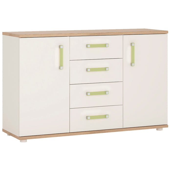 4KIDS 2 Door 4 Drawer Sideboard - Available In 4 Colours