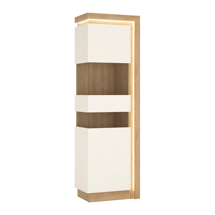 Lyon Tall Narrow Display Cabinet - Available In 2 Colours