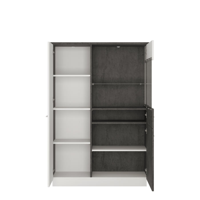Zingaro Low Display Cabinet - Optional Left or Right Door