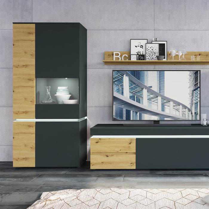 Luci 1 Door 2 Drawer 150cm TV Unit - Available In 2 Colours