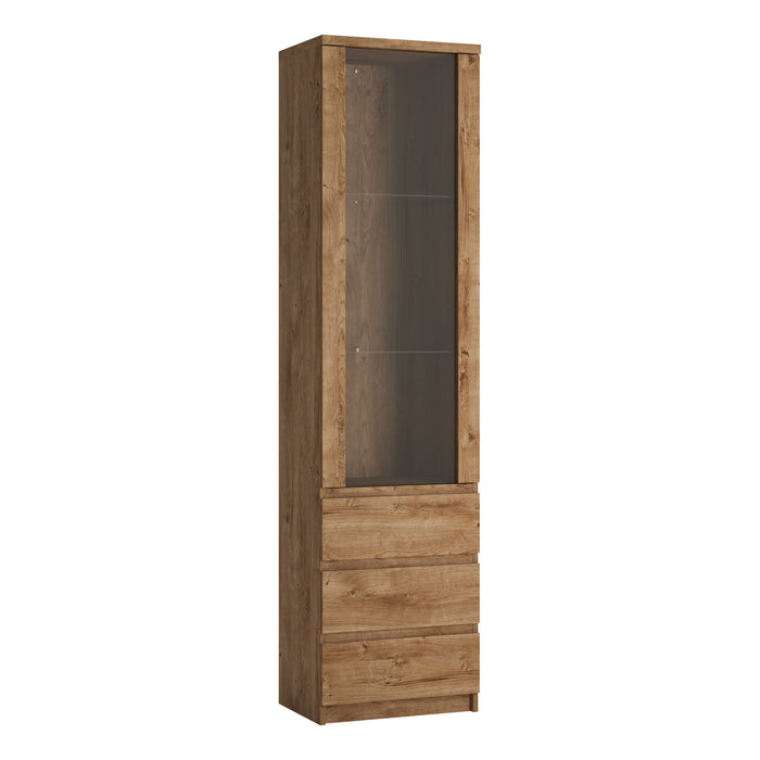 Fribo Tall Narrow Display Cabinet - Available In 2 Colours