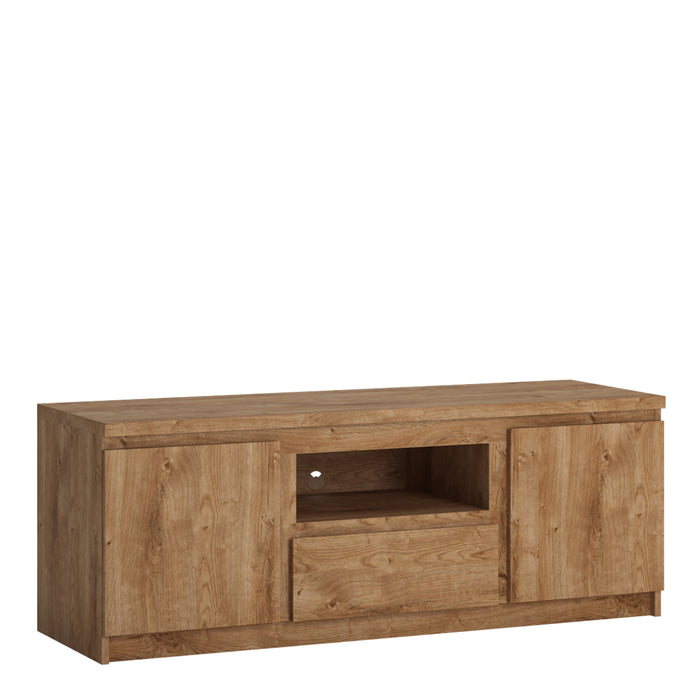 Fribo 2 Door 1 Drawer 136cm Wide TV Unit - Available In 2 Colours