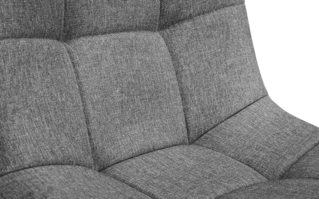 Julian Bowen Hayden Panelled Dining Chair - Grey Linen
