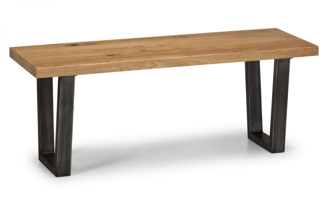 Julian Bowen Brooklyn Dining Bench - Available In 2 Colours