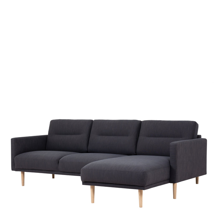 Larvik Chaiselongue Right Hand Sofa (Oak Legs) - Available In 3 Colours