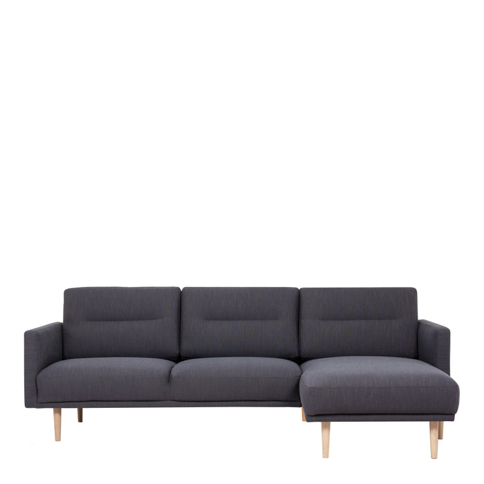 Larvik Chaiselongue Right Hand Sofa (Oak Legs) - Available In 3 Colours