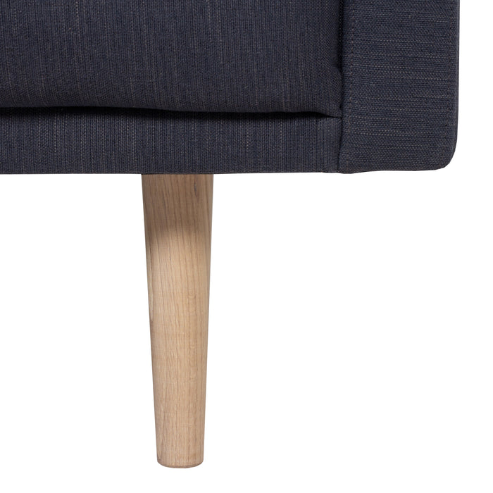 Larvik Chaiselongue Left Hand Sofa (Oak Legs) - Available In 3 Colours
