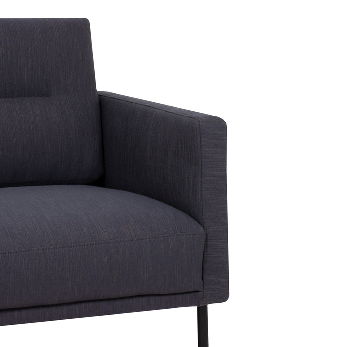 Larvik Chaiselongue Left Hand Sofa (Black Legs) - Available In 3 Colours