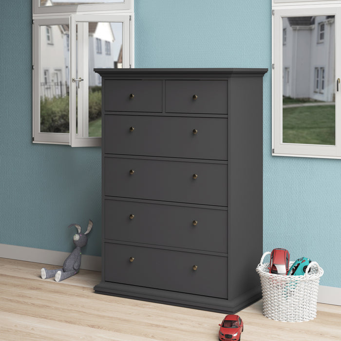 Paris Chest Of 6 Drawers - Available In 2 Colours
