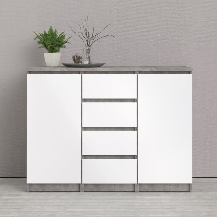 Naia 4 Drawer 2 Doors Sideboard - Available In 4 Colours