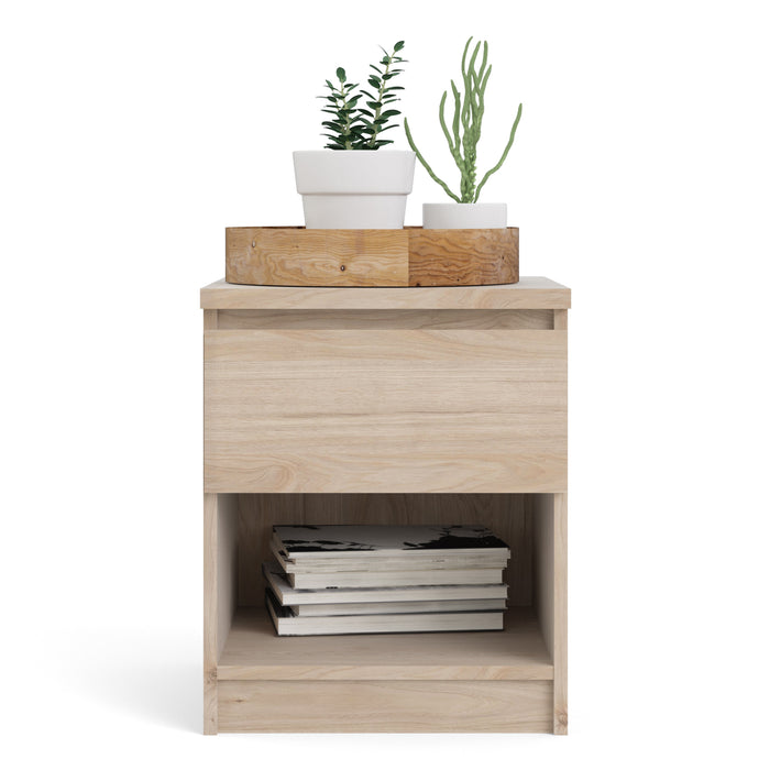 Naia 1 Drawer 1 Shelf Bedside Cabinet - Available In 4 Colours