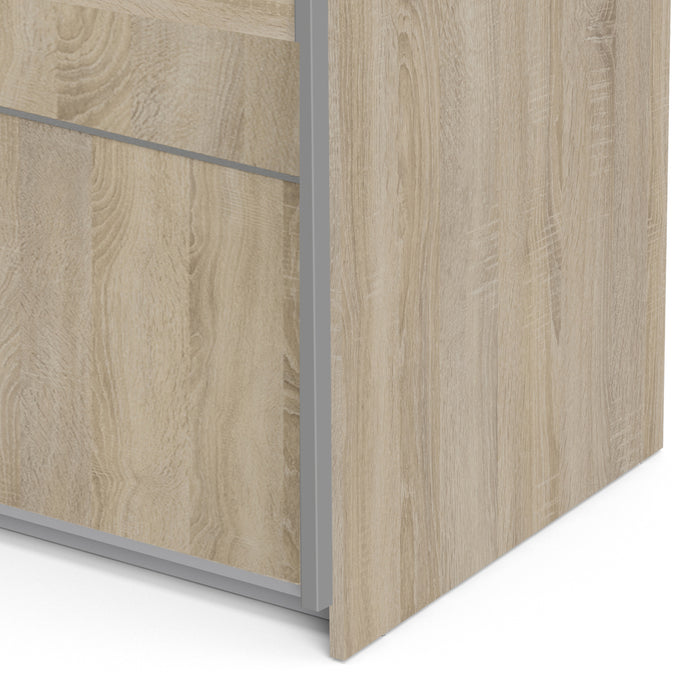 Verona Sliding Wardrobe With 5 Shelves 120cm - Available In 6 Colours
