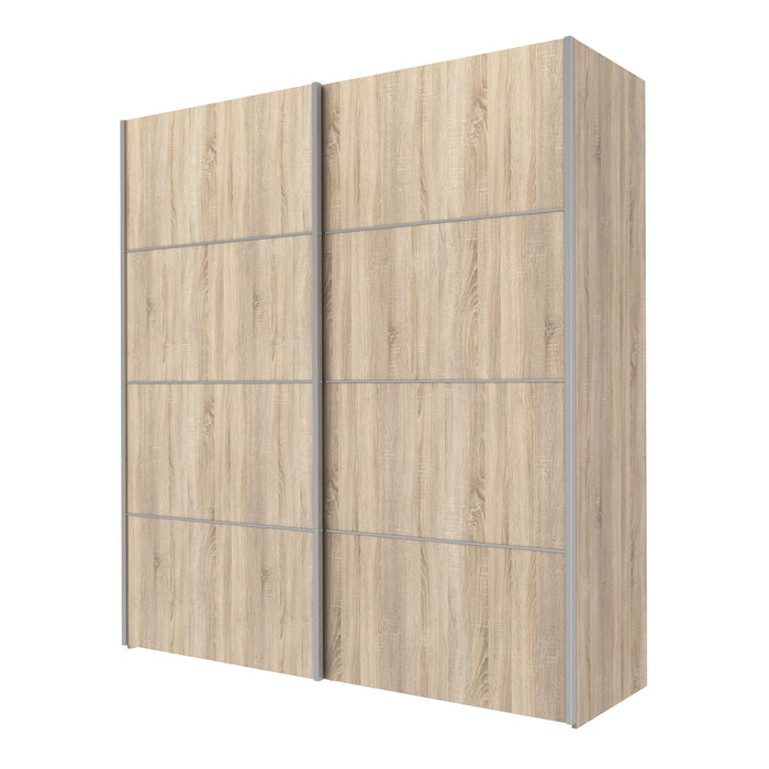 Verona Sliding Wardrobe With 2 Shelves 180cm - Available In 6 Colours