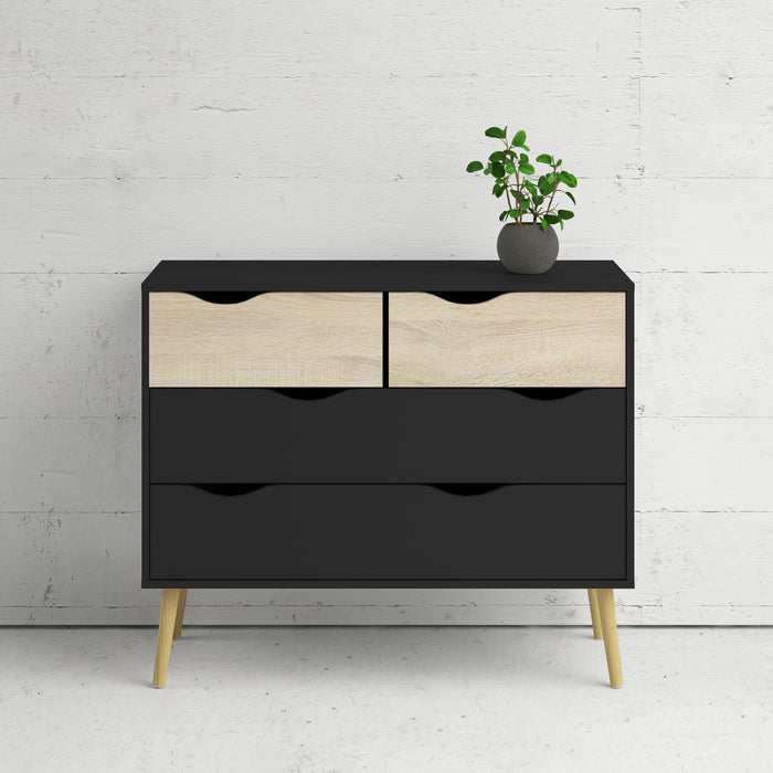 Oslo Chest Of 4 Drawers - Available In 3 Colours
