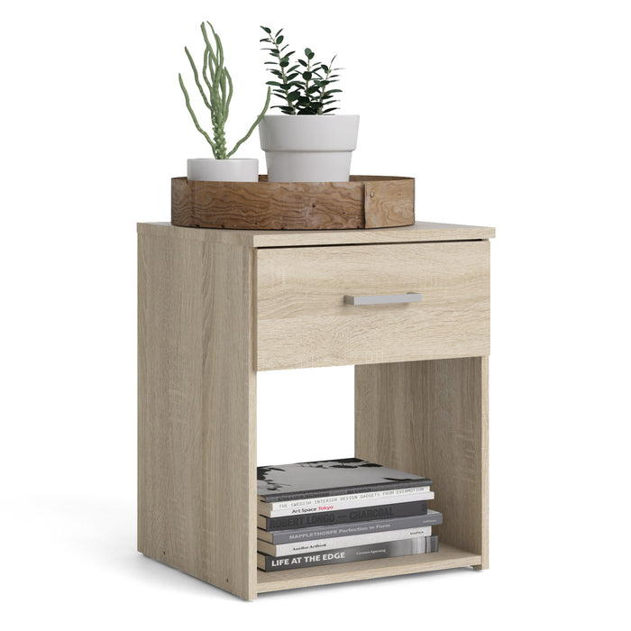 Space 1 Drawer Bedside Cabinet - Available In 2 Colours