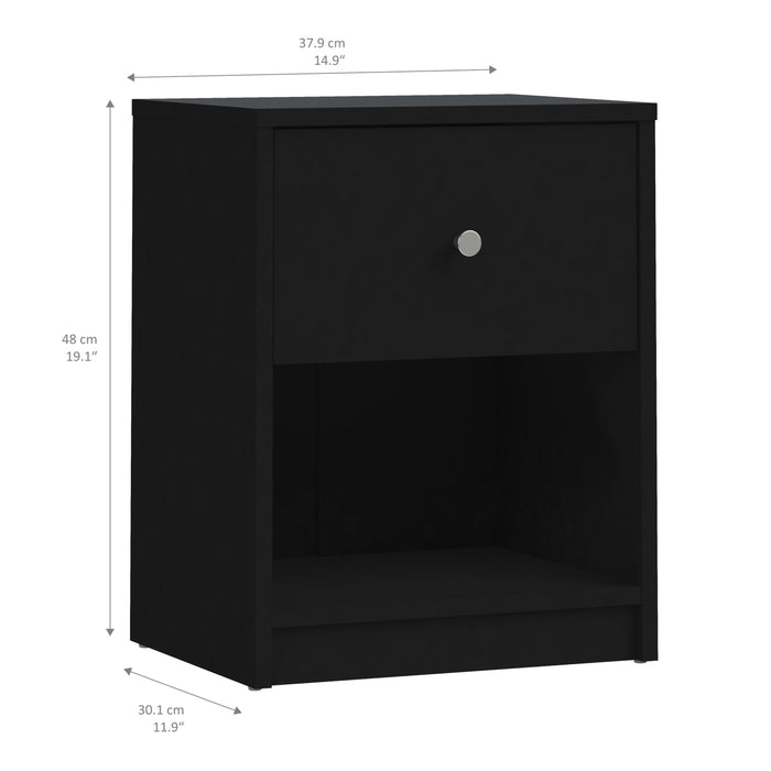 May 1 Drawer Bedside Cabinet - Available In 5 Colours
