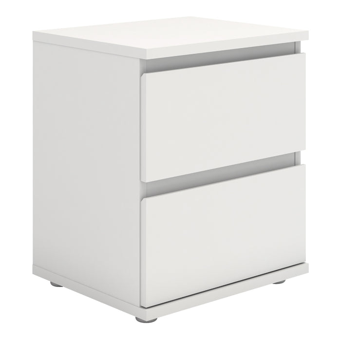 Nova Bedside 2 Drawer Cabinet - Available In 2 Colours