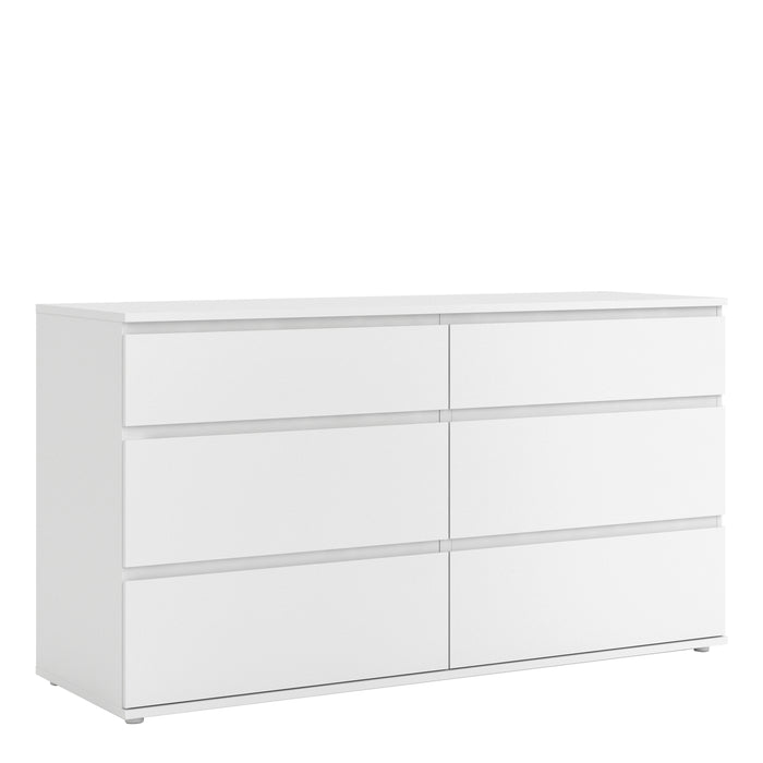 Nova Wide Chest Of 6 Drawers - Available In 2 Colours