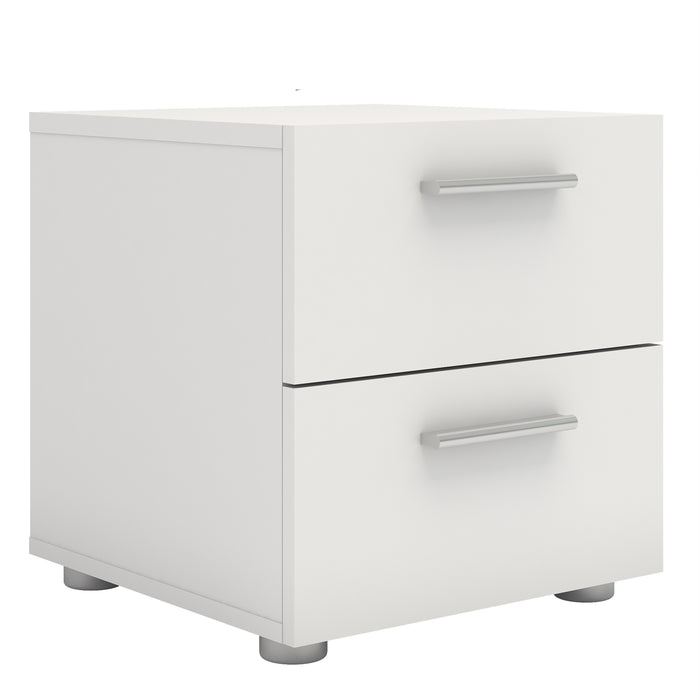 Pepe 2 Drawer Bedside Cabinet - Available In 8 Colours