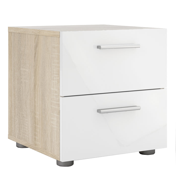 Pepe 2 Drawer Bedside Cabinet - Available In 8 Colours