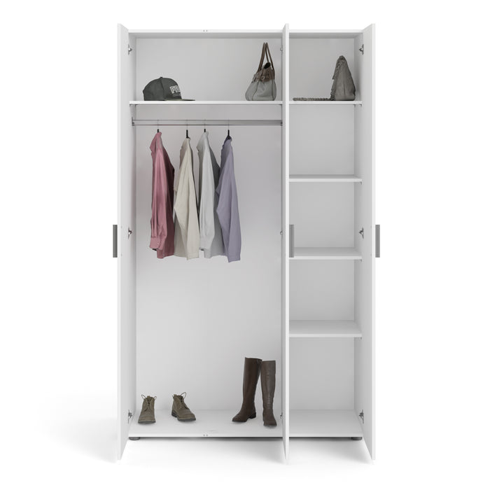 Pepe 3 Door Wardrobe - Available In 3 Colours