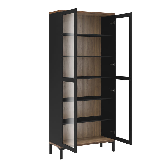 Roomers Glazed Display Cabinet - Available In 2 Colours