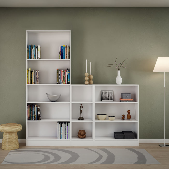 Low Wide Bookcase - Available In 2 Colours