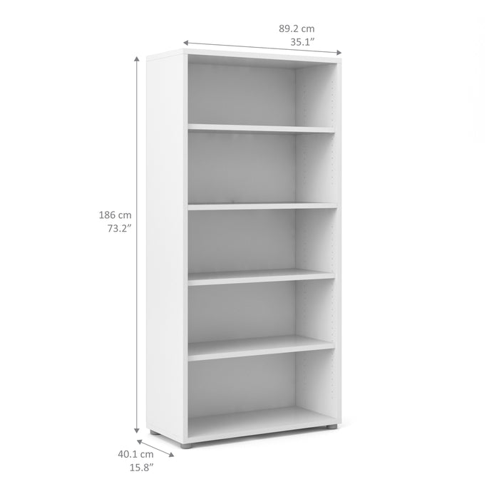 Prima Bookcase 4 Shelves - Available In 3 Colours