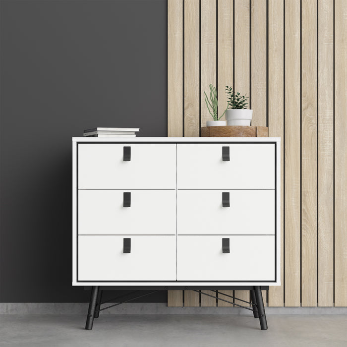 Ry Double Chest Of 6 Drawers - Available In 2 Colours