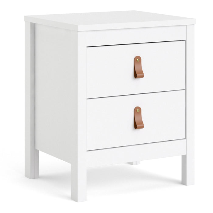 Barcelona 2 Drawer Bedside Table - Available In 2 Colours