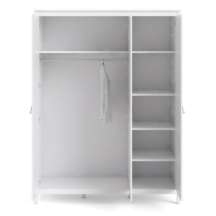 Barcelona Wardrobe With 3 Doors - Available In 2 Colours
