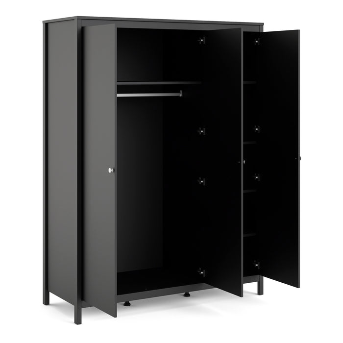 Madrid 3 Door Wardrobe - Available In 2 Colours