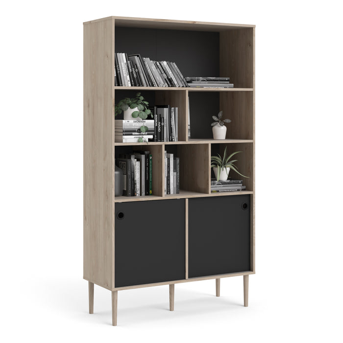 Rome Bookcase With Sliding Doors